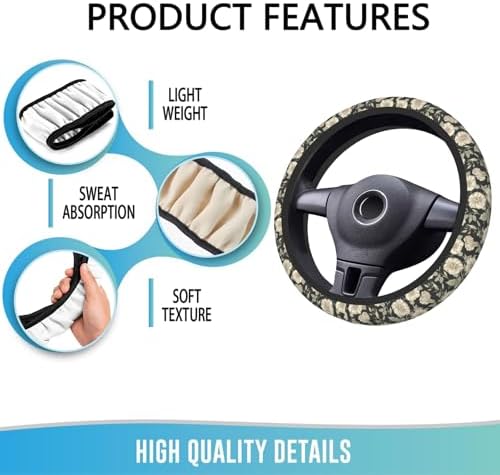 Steering Wheel Cover 15 Inch Breathable - Image 5