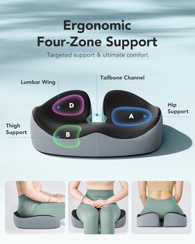 HUANUO Seat Cushion for Office Chair, Extra Large Memory Foam Cushion for - Image 3
