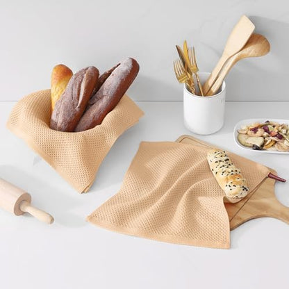 Kitinjoy 100% Cotton Waffle 6-Pack Kitchen Towels - Image 2