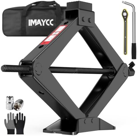 Scissor Jack 3 Ton Universal, Portable Car Lift Jack 3 Ton by IMAYCC