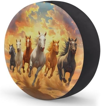 Fun Horse Animals Spare Tire Cover Dust-Proof Wheel Protector - Image 2