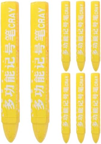 8pcs Tire Marker Yellow Crayon: Wax Chalk Crayon by VINTORKY