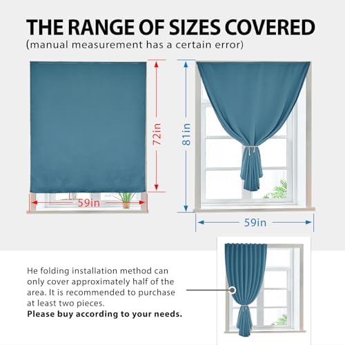 JILRON Magic Tape Stick on Portable Curtains - Image 3