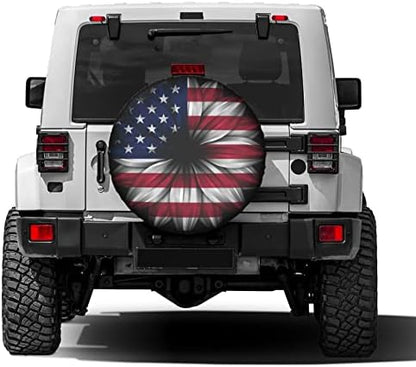 Delerain USA Flag Flower Spare Tire Covers - Image 2