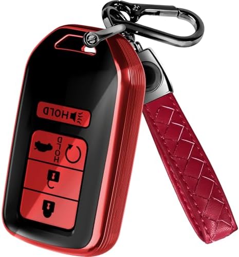 Lucrum Compatible with Honda Key Fob Cover & Keychain by Lucrum