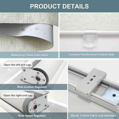 AOSKY Blackout Cordless Roller Shade - Image 5