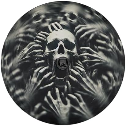 ThuhaTree Store Zombie Skull Horror Halloween Spare Tire Cover - Image 3