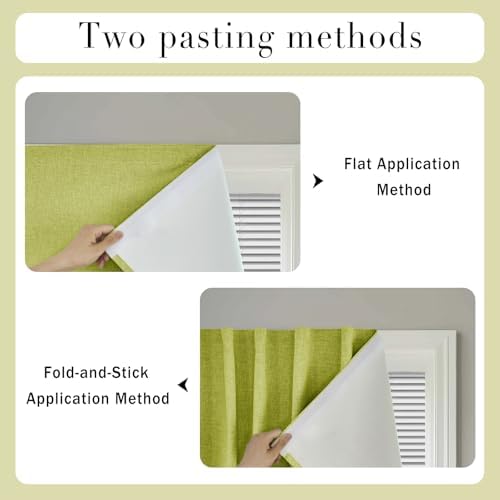 100% Blackout Self Adhesive Curtains- Stick on Curtains Shades Window Blinds - Image 5