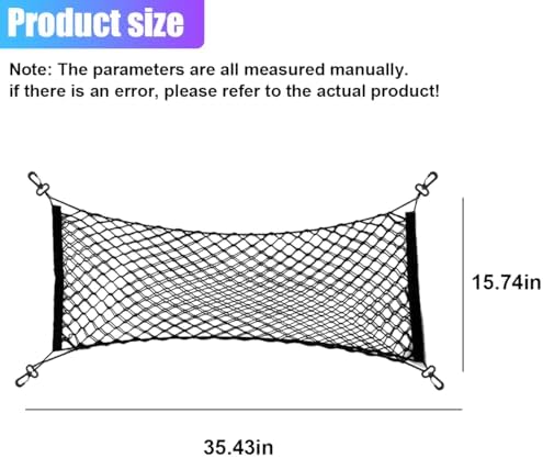 ZIMISI Car Cargo Net, Elastic Stretchable Car Trunk Cargo Storage Net - Image 2