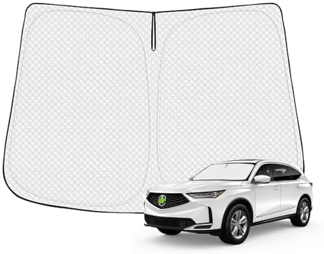 Canvcle Windshield Sun Shade for 2021-2025 2026 Acura MDX Accessories Thicken by Canvcle