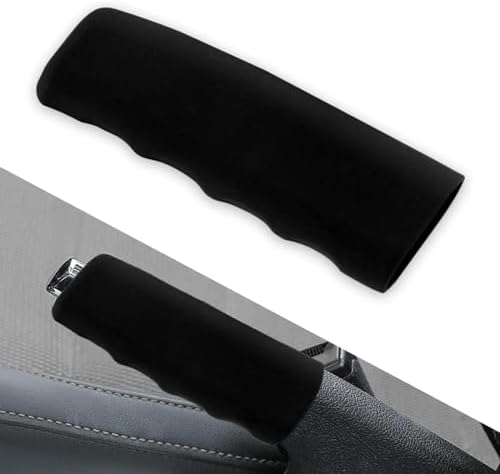 QODOLSI 1 PC Car Handbrake Handle Cover, 4.8" x 1.65" x 1.41" Silicone Wavy by QODOLSI