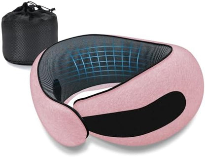 Neck Travel Pillows for Airplanes Memory Foam Neck Comfort Pillow Compact by Dujuanus