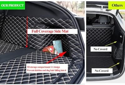 Compatible with Tesla Model Y 2020-2025 5 Seat Trunk Mat Cargo Mat Dog Cover - Image 4