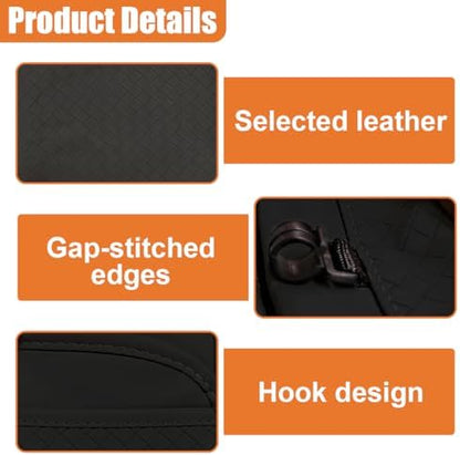 Car Backseat Organizer, Leather Auto Seat Back Kick Mats Protector, Travel - Image 3