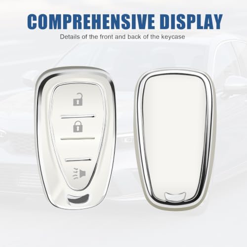 for Chevy Key Fob Cover, 3 Buttons TPU Key Cover - Image 4