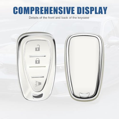 for Chevy Key Fob Cover, 3 Buttons TPU Key Cover - Image 4