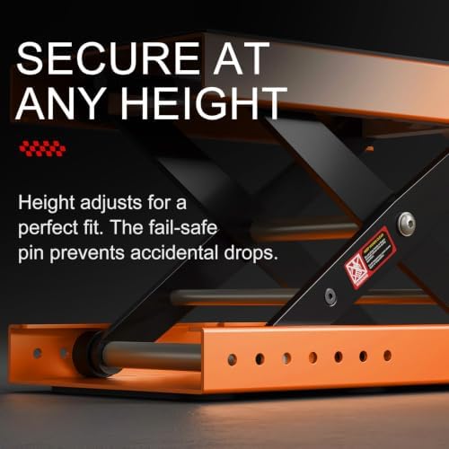 Aluminum Motorcycle Scissor Lift Jack, 1100LBS Heavy Duty - Image 6