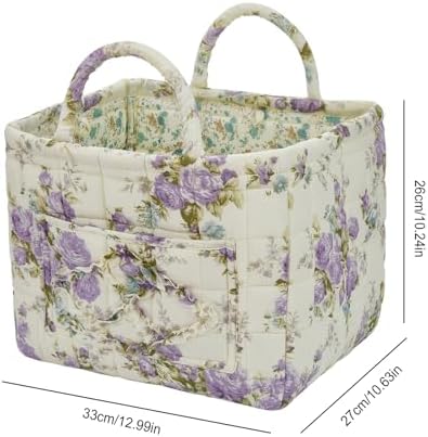 Car Storage Basket for Back Seat, Aesthetic Fabric Storage Basket for Clothes - Image 7