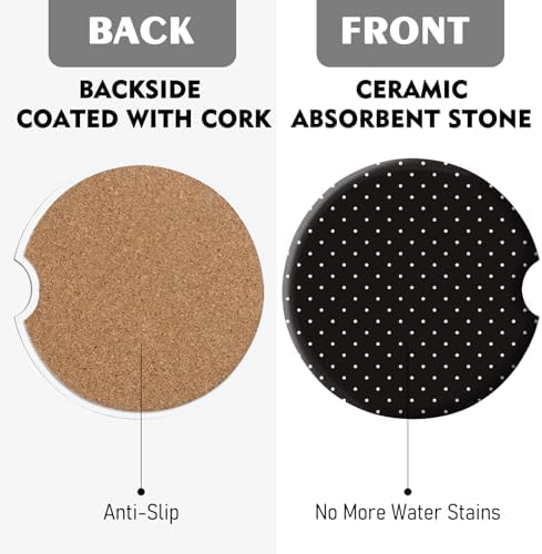 2 Pack Car Coasters for Cup Holders, Cute Car Accessories Interior - Image 7