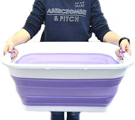 SAMMART Set of 2-41L Collapsible Plastic Laundry Basket-Pop Up Storage - Image 6