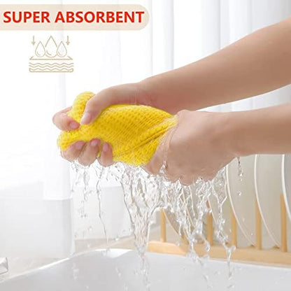 Homaxy 100% Cotton Waffle Weave Kitchen Dish Cloths 12-Pack - Image 3