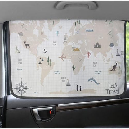Magnetic Car Sun Shade Curtain for Side Window – Sun Blocker and UV Protector - Image 2