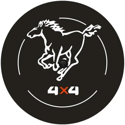 Horse 4X4 Spare Tire Wheel Cover by Aolowewin