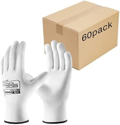 COOLJOB 12/60 Pairs Safety Work Gloves Pack Bulk by COOLJOB