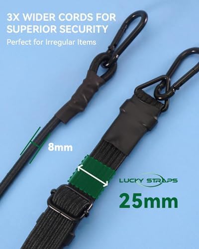 Heavy Duty 18" Flat Adjustable Carabiner Bungee Cords - Image 3