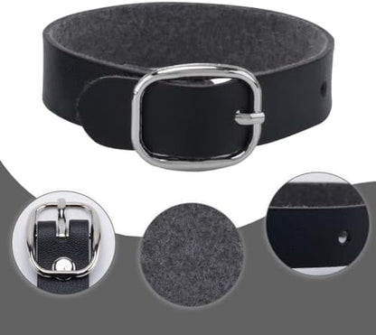 GORGECRAFT 10Pcs PU Leather Luggage Labels Strap Adjustable Faux Black Luggage - Image 6