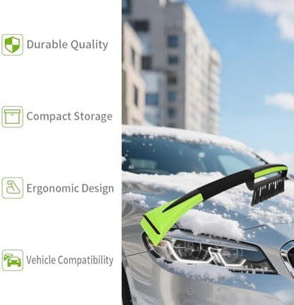 Snow Brush with Ice Scrapers for Car Windshield, Car Brush with Foam Grip - Image 6