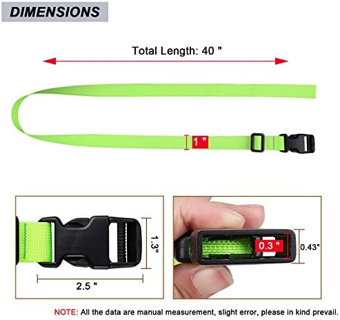 MAGARROW 24" 40" 60" 100" Strap Buckle Packing Straps Adjustable 1-Inch Belt - Image 2