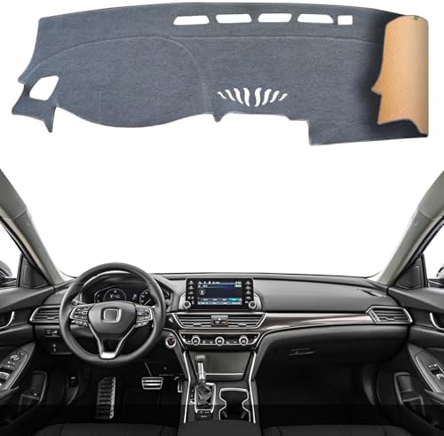 Dashboard Cover Dash Mat Fit for Ho-nda Accord 2022-2018, Car Dash Board Mat by KEYOOG