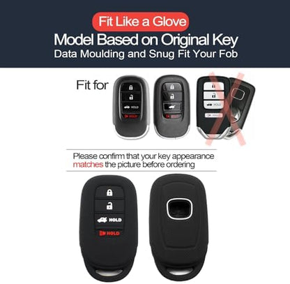 2pcs Compatible with 2024 2023 2022 Honda Accord Civic CR-V HR-V Pilot Key Fob - Image 2