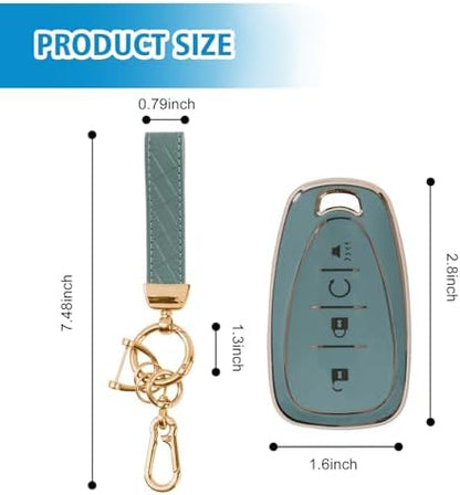 Rislobx Key Fob Cover Fit for Chevy Key, Car Key Case Protector for Volt Bolt - Image 3