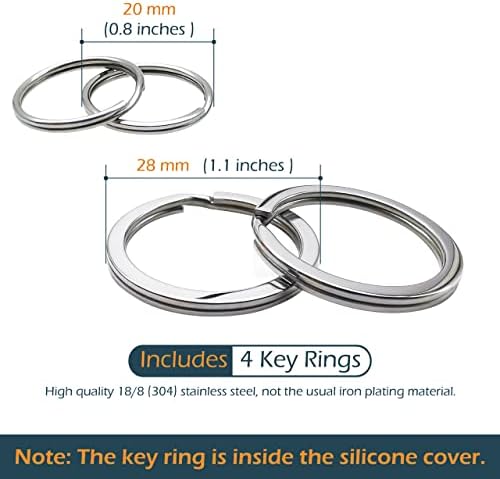 2Pcs Silicone 5Buttons Key Fob Cover Remote Case Protector Skin Compatible - Image 5