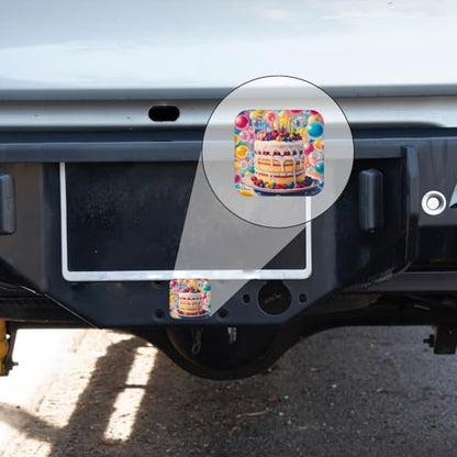 Hitch Cover Fits for 2-Inch Hitch, Stunning Colorful Cake - Image 5