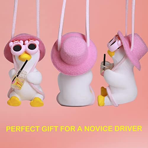 Cool Swinging Duck Car Hanging Ornament, Pendant Interior Rearview Mirror - Image 3