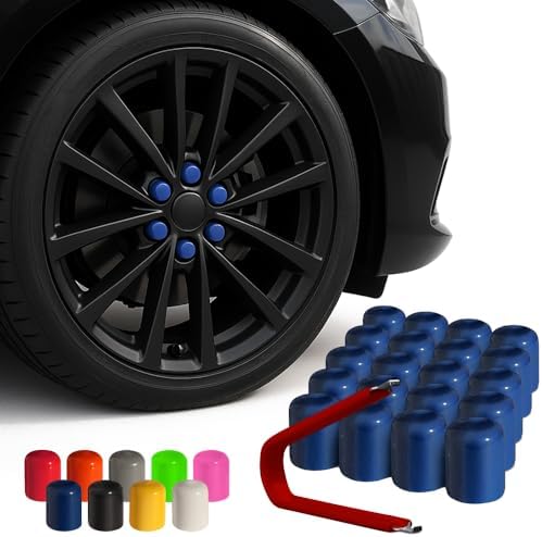 ColorLugs Vinyl Lug Nut Cover | Blue | Flexible Fit Wheel Lug Nut Cap | Fits 17 by Colorlugs