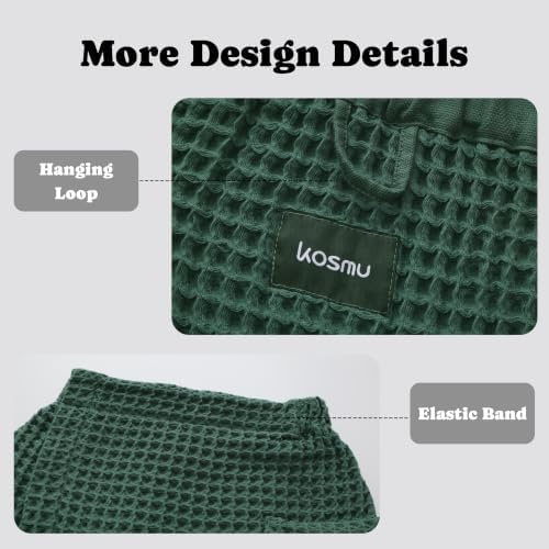 Luxury Organic Japanese Cotton Waffle Body Towel Wrap - Image 6