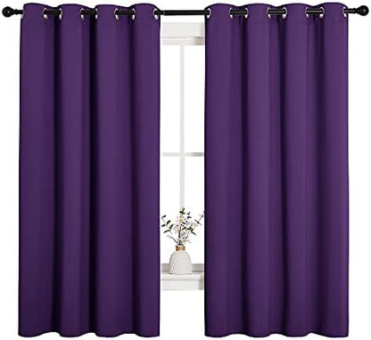 NICETOWN Thermal Insulated Blackout Curtains 2Pcs 55 x 68-in Royal Purple by NICETOWN