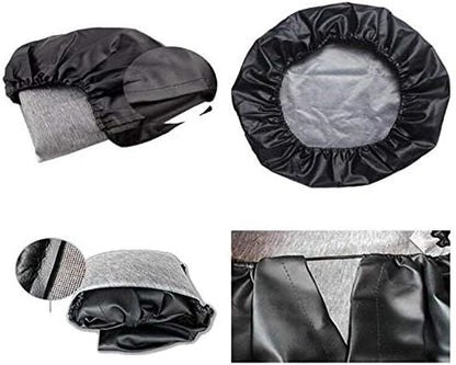 Black Spare Tire Cover for RV Jeep Liberty Wrangler - Image 3