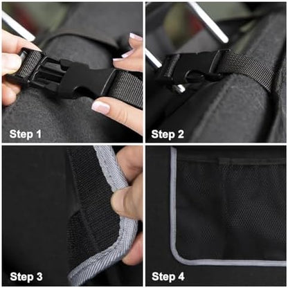 IHOTDER Large Capacity Car Trunk Organizer, Six Pockets Trunk Storage Organizer - Image 6