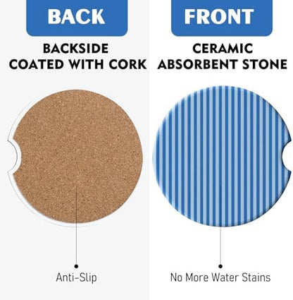 2 Pack Car Coasters for Cup Holders, Cute Car Accessories Interior - Image 7