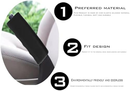 1 Pcs Car Handbrake Cover, Car Silicone Handle Sleeve, Brake Grip Sleeve - Image 4