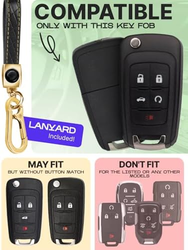 Lucrum Compatible with Chevy, Buick Key Fob Cover & Keychain - Image 2