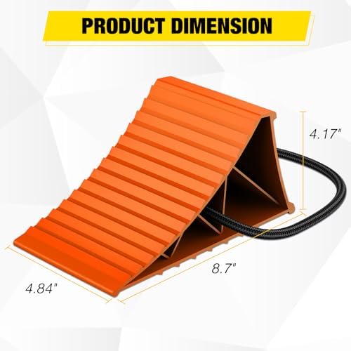 Nilight Wheel Chocks, Heavy Duty Wheel Stopper - Image 2
