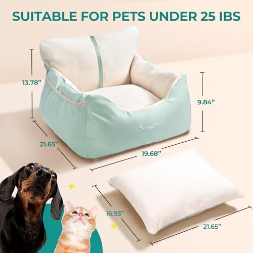 BurgeonNest Dog Car Seat for Small Dogs & Cats Under 25 lbs - Image 2