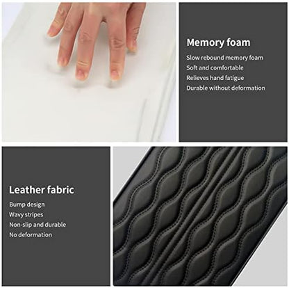 Car Center Console Heighten Cover, Leather Memory Foam Car Armrest Booster Pads - Image 4