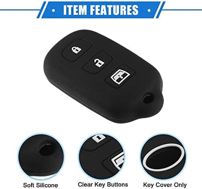 2 Pcs Key Fob Case Cover Compatible - Image 4